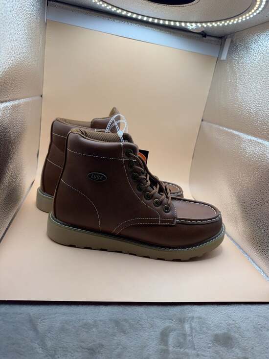 Lugz Men\'s Brown Moc Toe Boots Size 9 main image 4